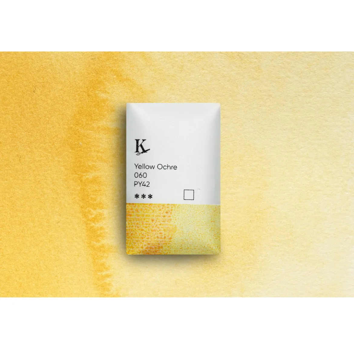 Kreatima Watercolour akvarellfärg 1/1 – Yellow Ochre 060 PY42