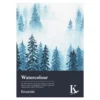 Kreatima Watercolour akvarellblock 100% bomull A4 (210×297 mm), 20 ark, 300 g/m²