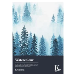 Kreatima Watercolour akvarellblock A3 (297×420 mm), 20 ark, 260 g/m²