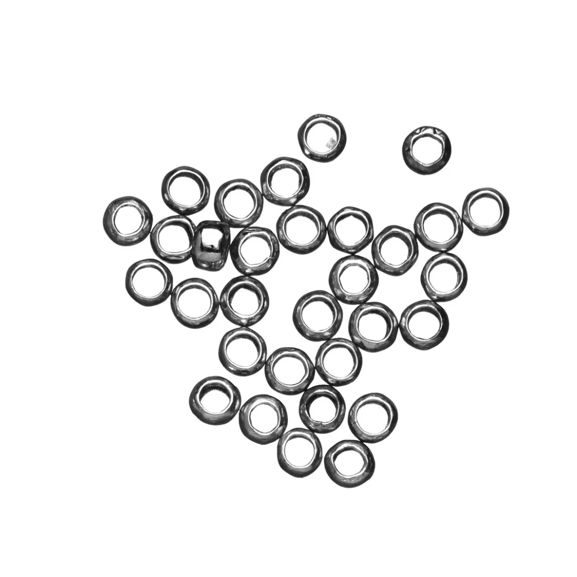 Krymppärlor 1 mm, 30 st. – 925 sterling silver