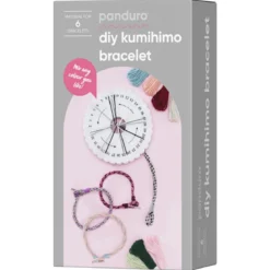 Kumihimo-kit med allt du behöver för att skapa vackra armband med kumihimo-teknik