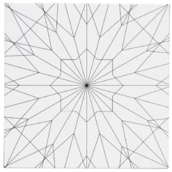 Kvadratisk canvas med tryckt motiv – diamantmönster, 21×21 cm