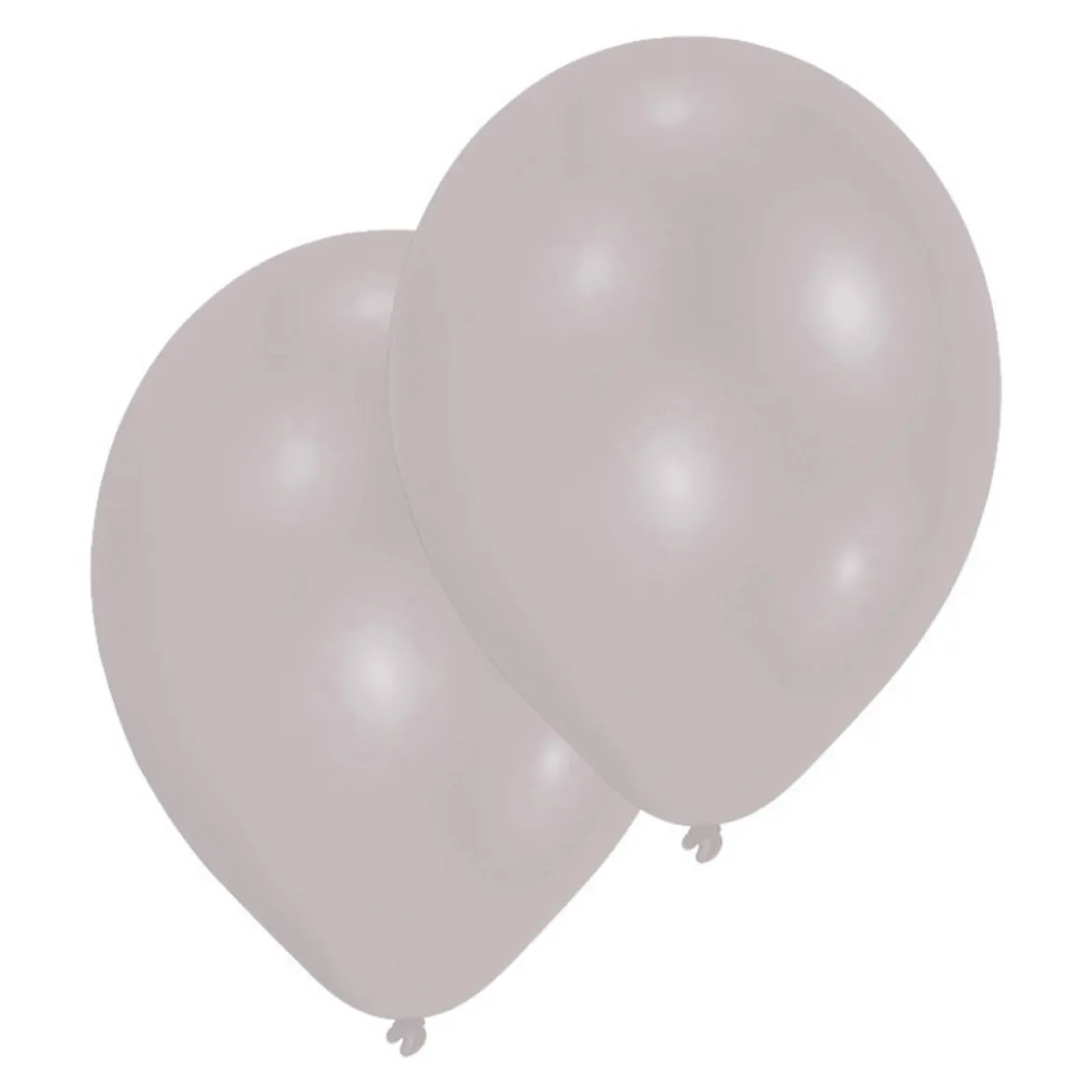 Latexballonger 10-pack Ø30 cm – silver