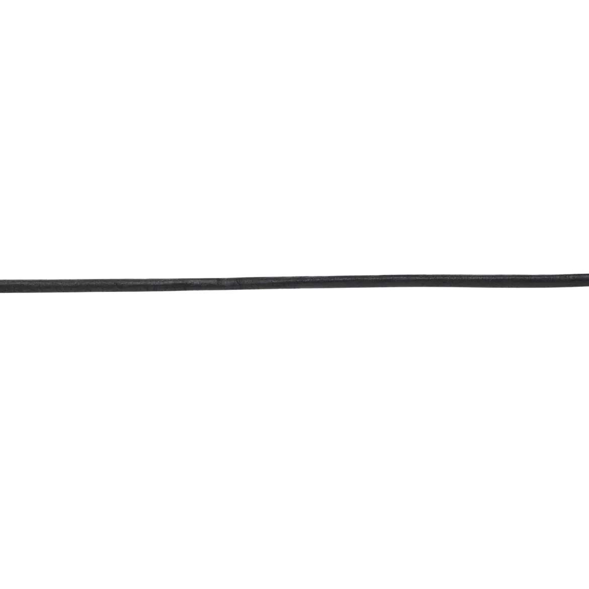 Läderband runt 4 mm svart