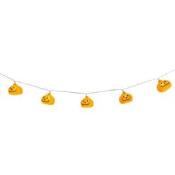 LED-ljusslinga med 10 pumpor till halloween, längd 150 cm