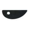 Lerverktyg drejsken Blade 21 Rigid, styvt verktyg av metall för att trimma keramiklera. 10×5 cm