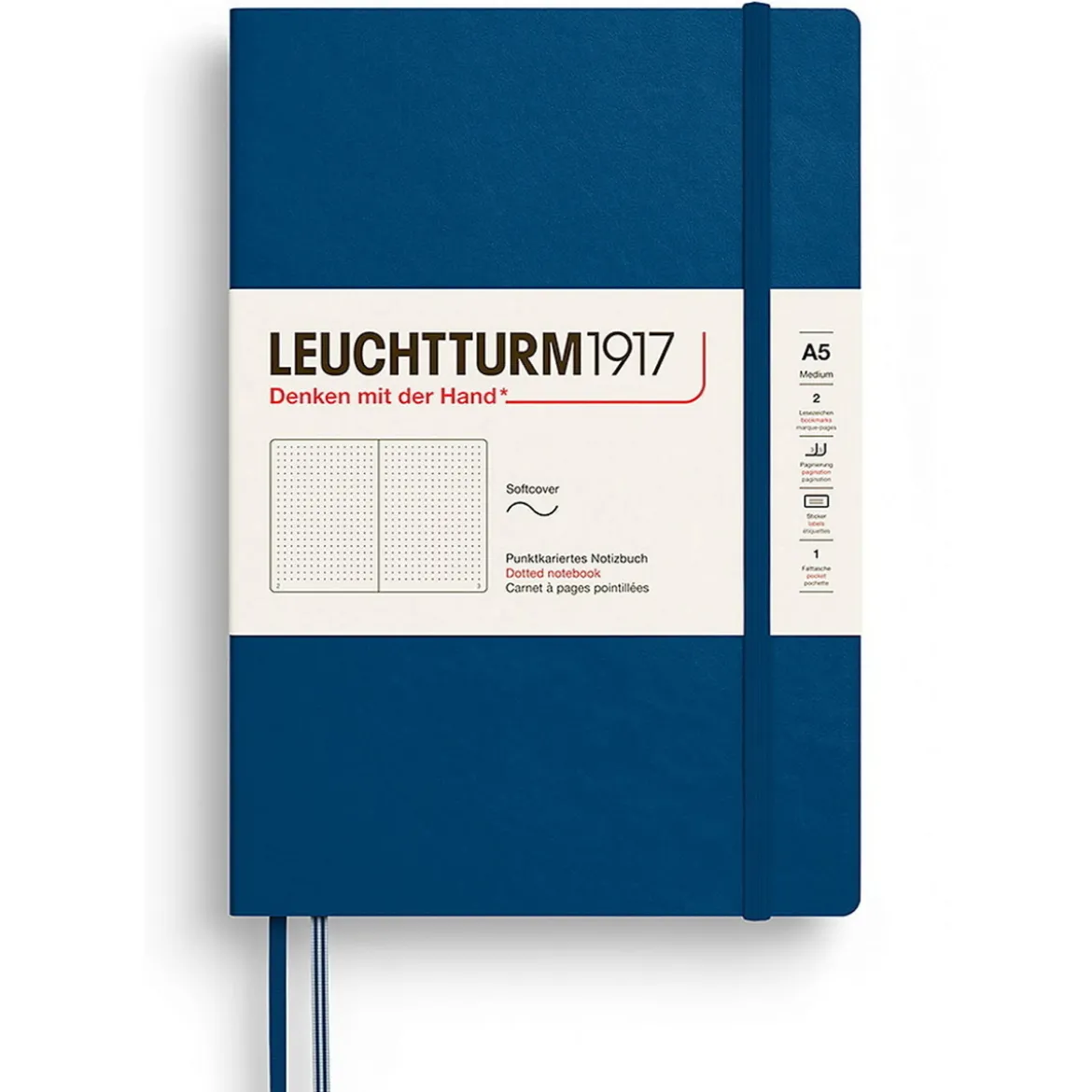 Leuchtturm1917 Dotted Notebook A5 Indigo – Softcover