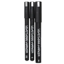 Limitless Marker Chrome Set – 3 kromfärgade pennor med Ø0,4 / 1 / 2,5 mm spets