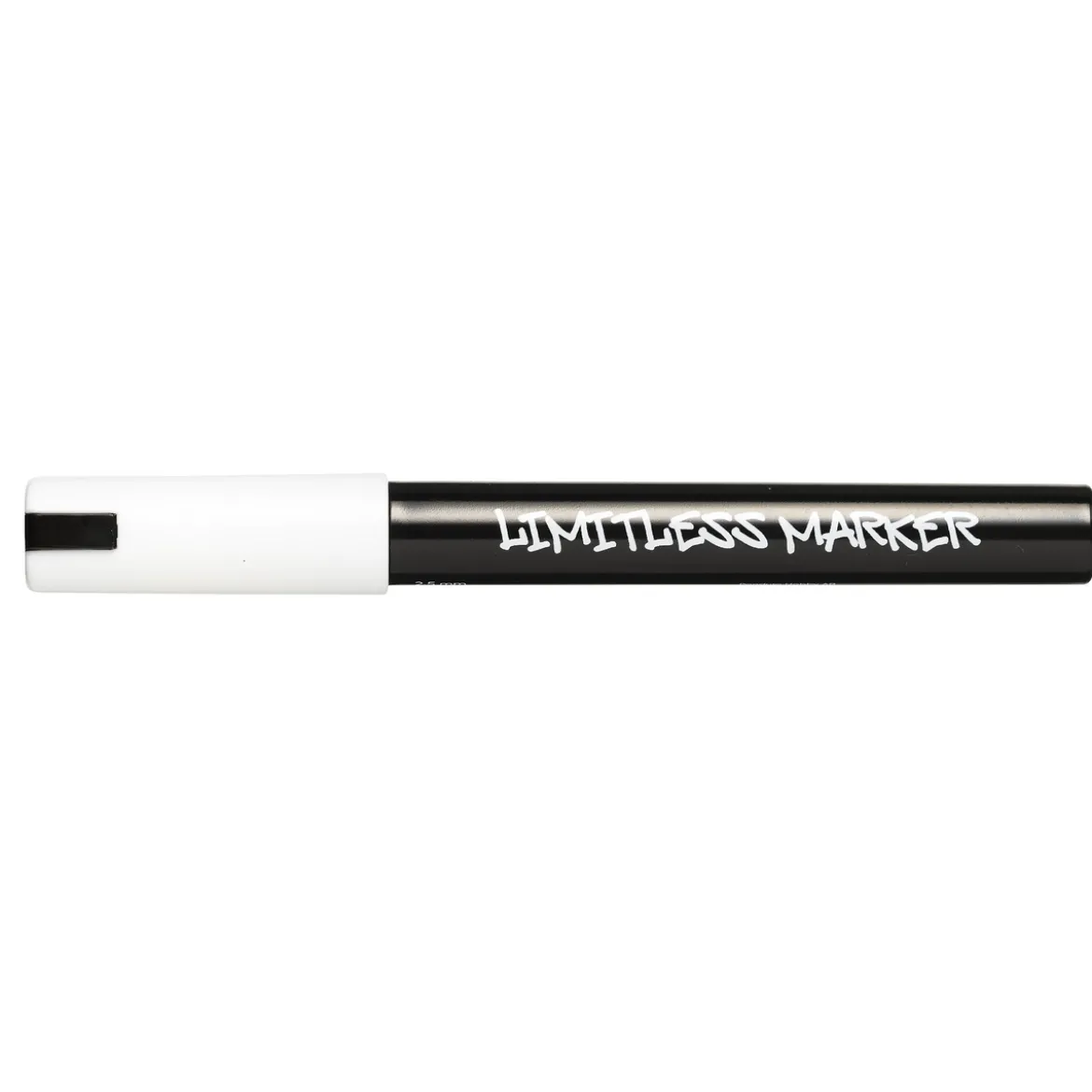 Limitless Marker M White W01 – Medium spets Ø2,5 mm