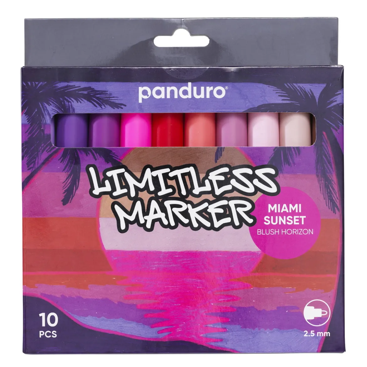Limitless Markers Miami Sunset Set 10 – akrylpennor i tropiska nyanser av solnedgång