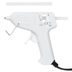 Limpistol Mini 7 mm vit, 10W, 175 cm sladdlängd. 2 limstavar medföljer