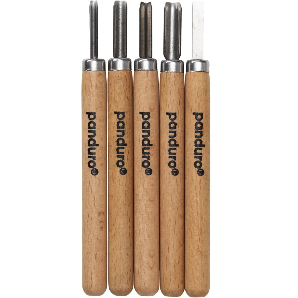 Linoleumknivar 5-pack, skärverktyg med olika klingor för linoleum. Längd 13,5 cm