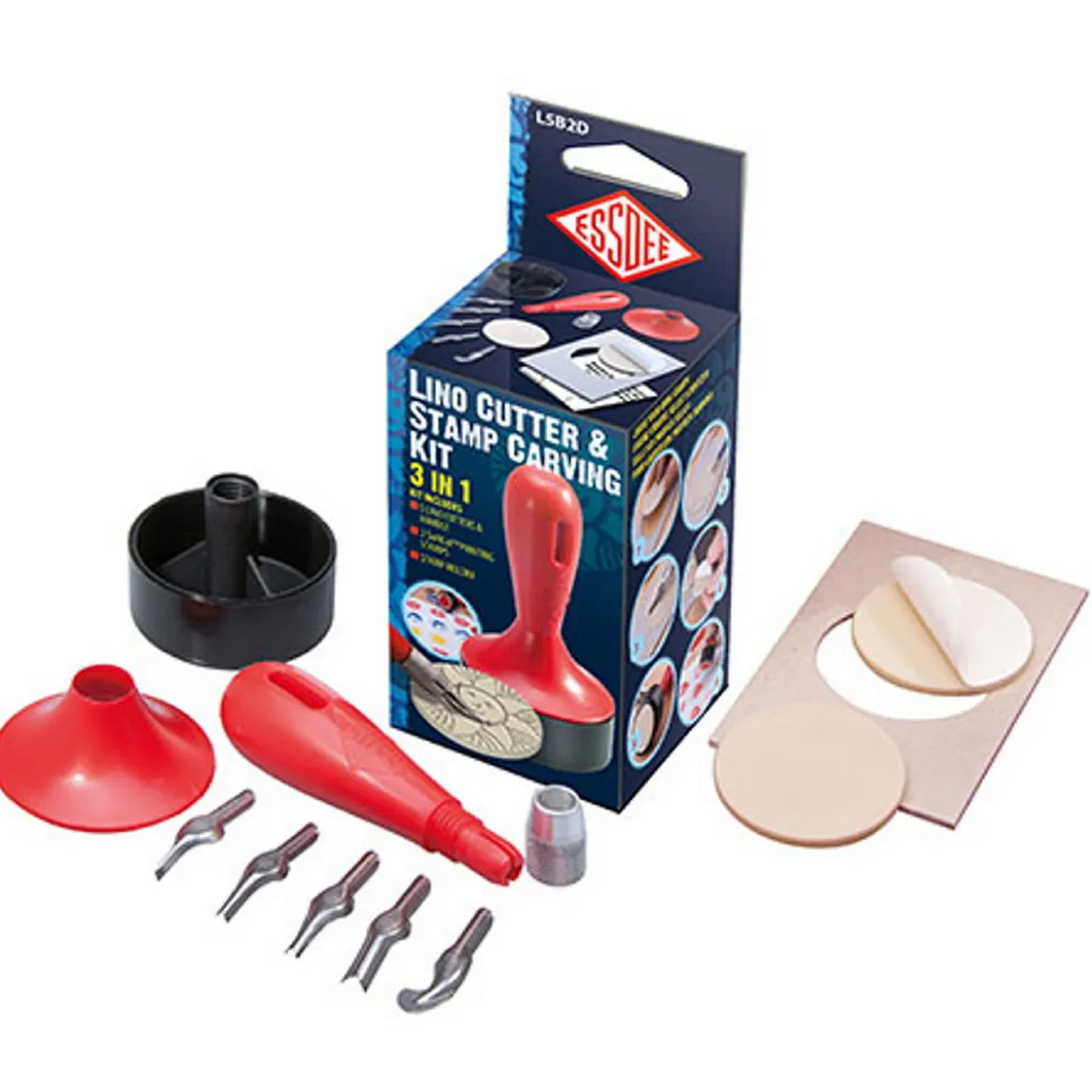 Linoleumstämpel set 3 i 1