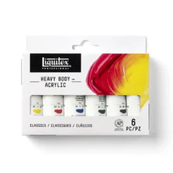Liquitex Heavy Body akrylfärg – Color Set – 6×22 ml grundfärger