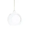 Ljusgrottor, öppna julgranskulor av glas, 4st. Ø8 cm med Ø5 cm öppning