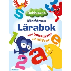 Lärabok Babblarna – 21×28 cm, 32 sidor Babblarnas Lärabok med bokstäver & siffror