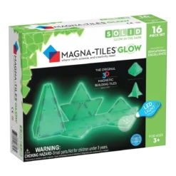 Magna-tiles Glow 16 – självlysande magnetbitar som får skapelser att lysa!
