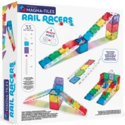 Magna-Tiles Rail Racers 33 st – bygg roliga och utmanande kulbanor!