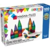 Magna-tiles 100 st – innovativa, färgglada och transparenta byggklossar med inbyggda magneter