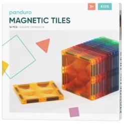 Magnetic Tiles Expansion, 16 fyrkantiga magnetiska brickor