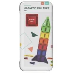 Magnetic Tiles Mini, 36 små magnetiska brickor i olika former
