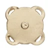 Magnetlås av metall, guldfärgat, 2×2 cm