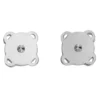 Magnetlås av metall 2-pack, silverfärgade, 1,8×1,8 cm