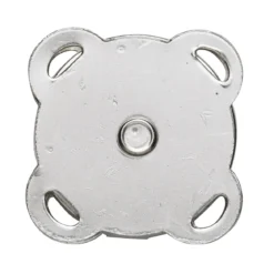 Magnetlås av metall, silverfärgat, 2×2 cm