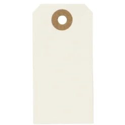 Manila tags 4x8 cm 20 st creme