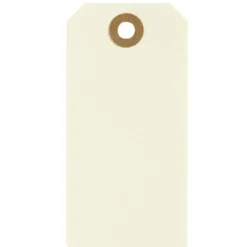 Manila tags 5x10cm 20 st creme
