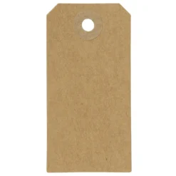 Manila tags 4x8 cm 20 st natur