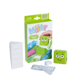 Marky textilstämpel & stämpeldyna kit - skriv namn & text på kläder och föremål