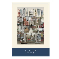 Martin Schwartz pussel London stadsmotiv. 1000 bitar, 50×70 cm