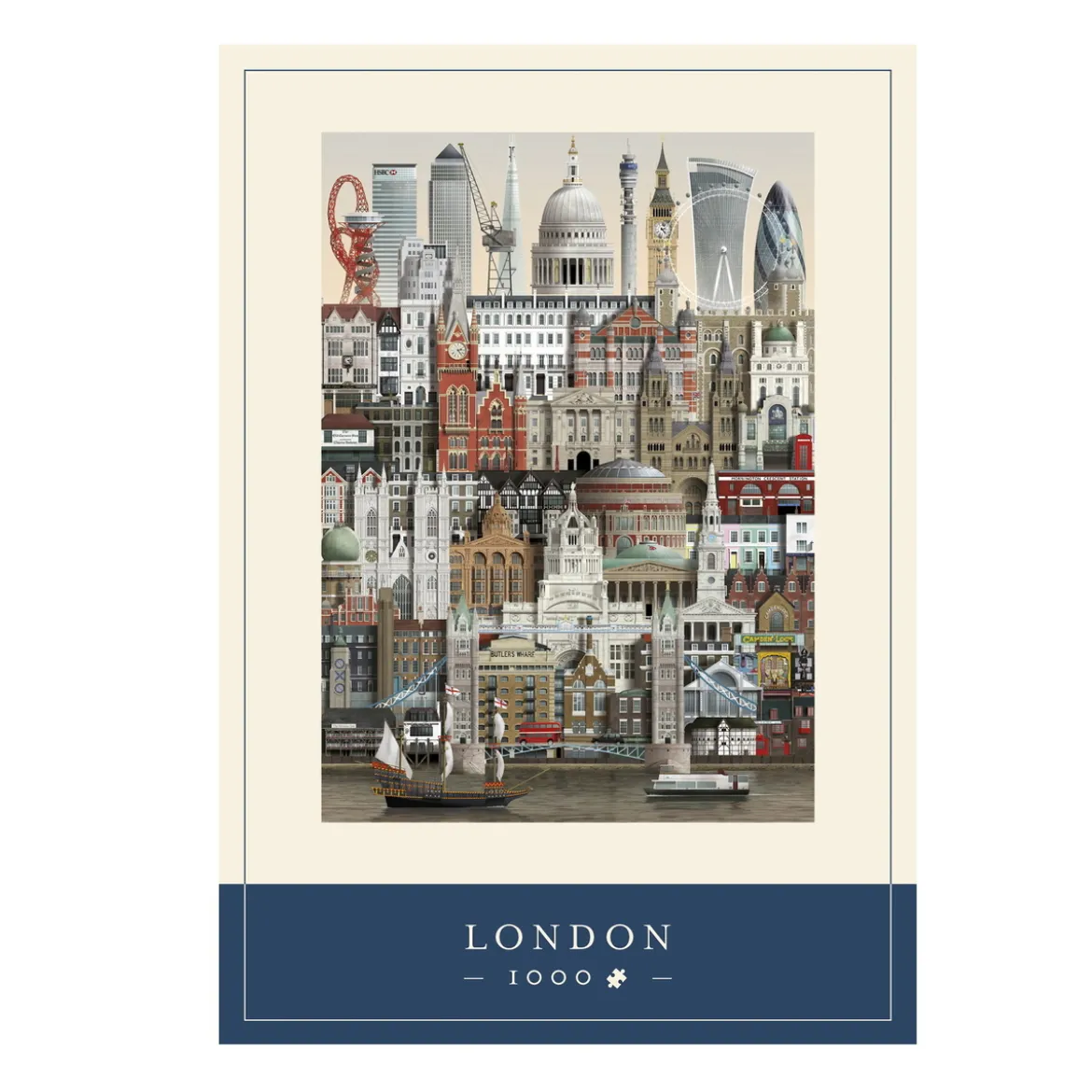 Martin Schwartz pussel London stadsmotiv. 1000 bitar, 50×70 cm