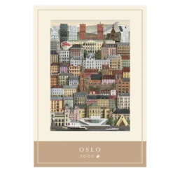 Martin Schwartz pussel Oslo stadsmotiv. 1000 bitar, 50×70 cm