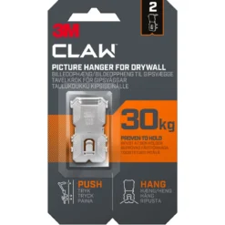 3M Claw tavelkrok med 30 kilos bärkraft, 2-pack