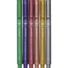 Metallicpennor med kalligrafispetsar 0,5–3 mm skrivbredd, 6-pack