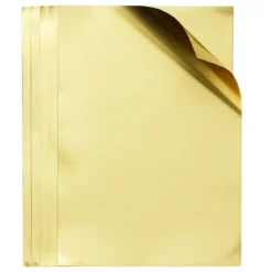 Metallpapper guld A4 (210×297 mm), 5 tjocka ark à 280 g/m²