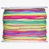 50 meter / Ø1 mm regnbågsfärgad elastisk & vävklädd smyckestråd