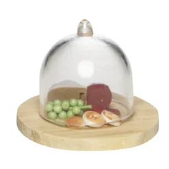 Miniatyrkit med en ostbricka, brickan är Ø3,5 cm och ostkupan 2,5 cm hög