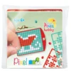 Mini-kit pixelhobby tomtesläde – med nyckelring 30×40 mm & 3×144 pixlar