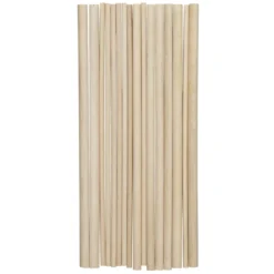 16 mixade rundstavar – längd 25 cm, antal / diameter 8×0,5 mm, 4×8 mm, 4×0,95 mm