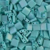 MIYUKI Tila matt turkosgr 10g – TL0412FR Opaque Turquoise Green Matted AB