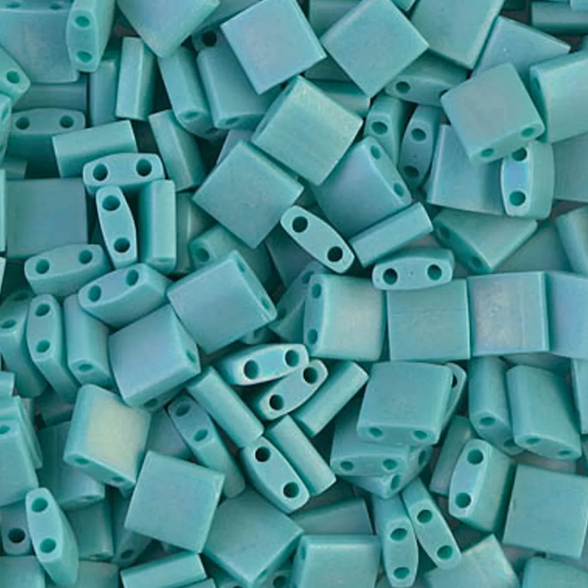 MIYUKI Tila matt turkosgr 10g – TL0412FR Opaque Turquoise Green Matted AB