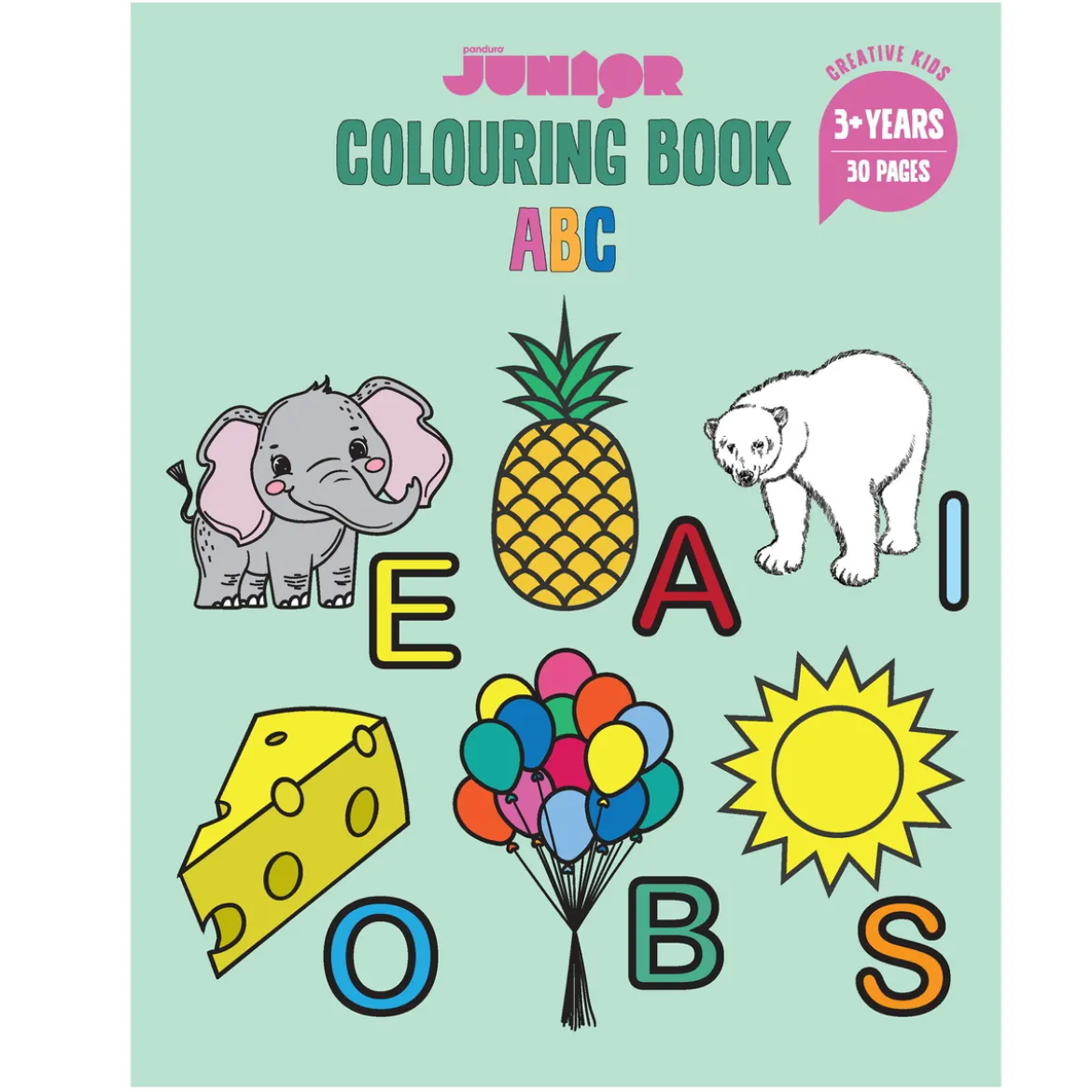 Målarbok ABC – Från A till Ö/Ø, lär dig alfabetet. Svenska, danska, norska.