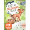 Målarbok Copy & Colouring Book – rita och kalkera djur + 24 transparenta ark