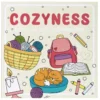 Målarbok Cozyness, 20×20 cm, 24 motiv med massor av mys!