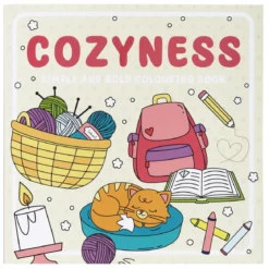 Målarbok Cozyness, 20×20 cm, 24 motiv med massor av mys!