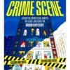 Målarbok Crime Scene, färglägg motiven & lös 35 brott! ENGELSK TEXT