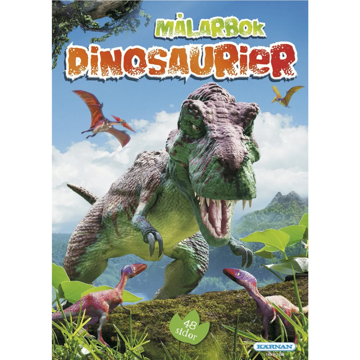 Målarbok Dinosaurier